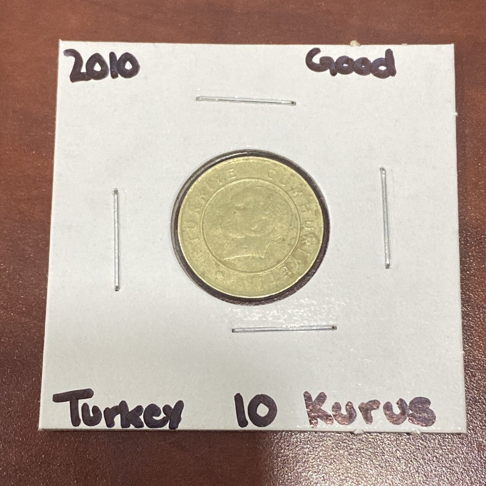 2010 Turkey 10 Kurus Good Condition Coin