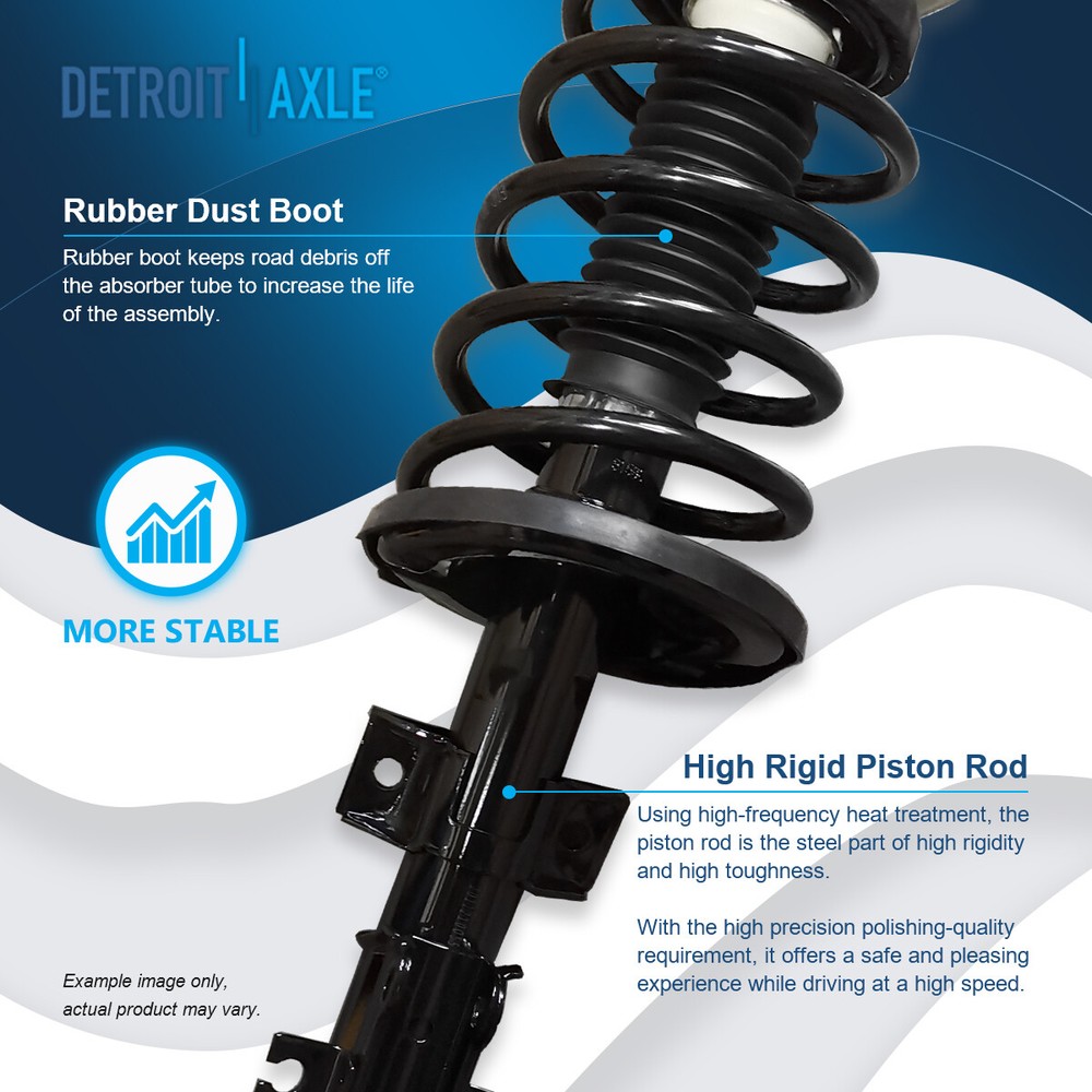 Front Shock Struts &Coil Spring Assembly Pair for Volvo S60 S80 V70 Left & Right
