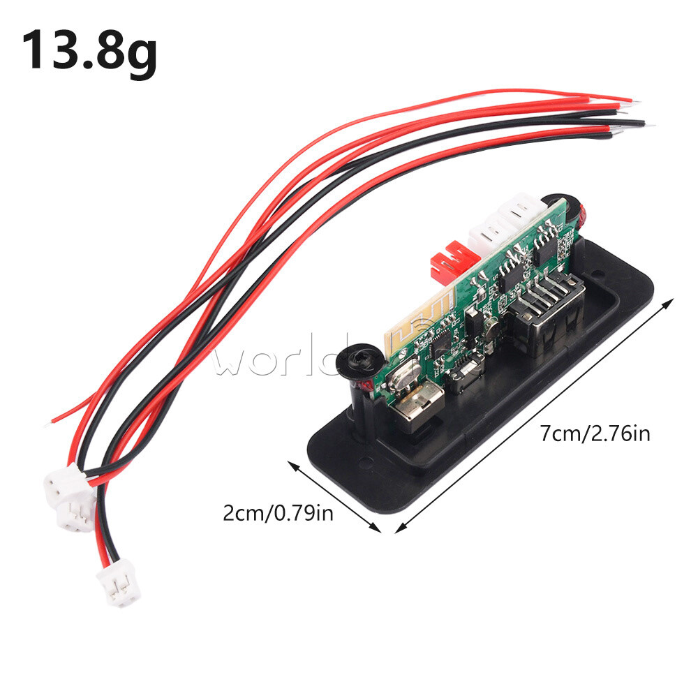 DC5V Bluetooth MP3 Player Decoder Board 2*3W Car Audio Amplifier Module FM Radio