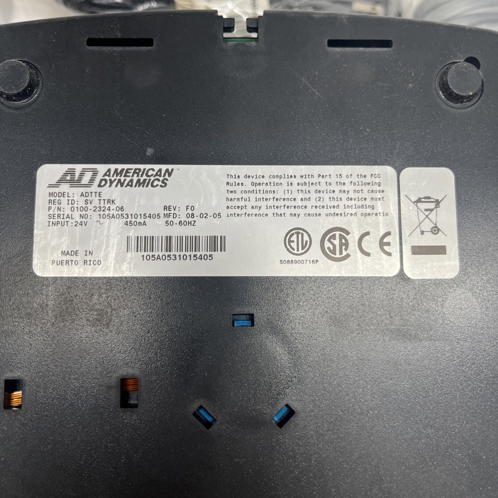 AMERICAN DYNAMICS SV TTRK TOUCH TRACKER Extras VGA