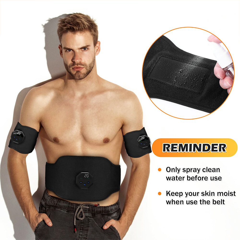 EMS Abdominal ABS Muscle Stimulater Training Toner Fitness Workout Belt Exercise