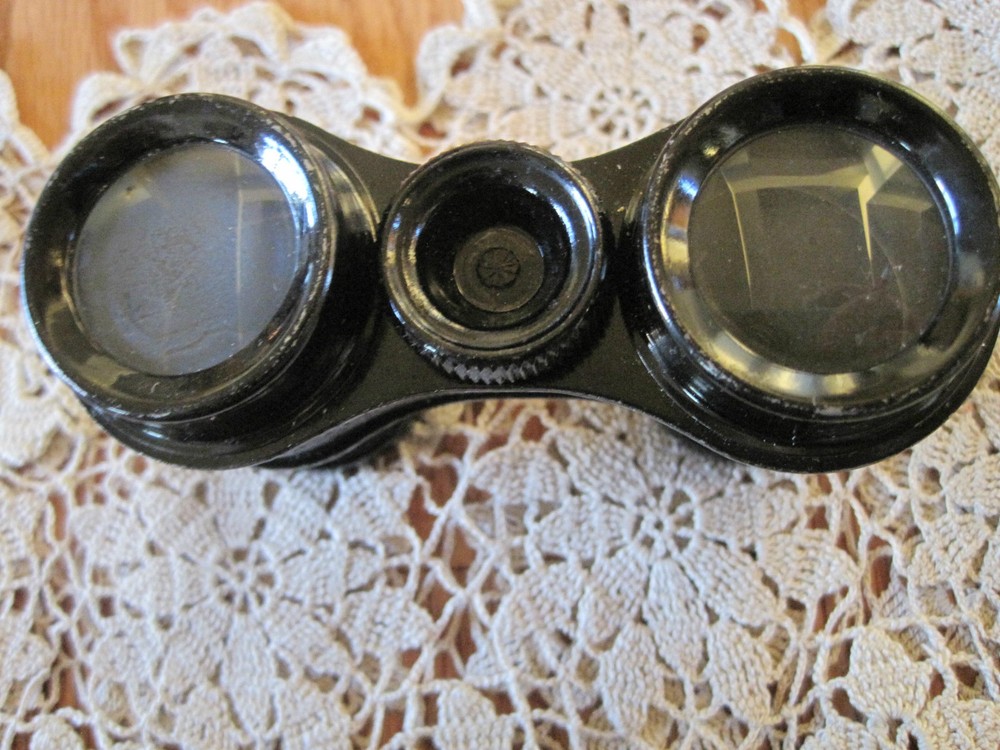Trojan Binoculars Opera ? in Case Vintage Smaller Size