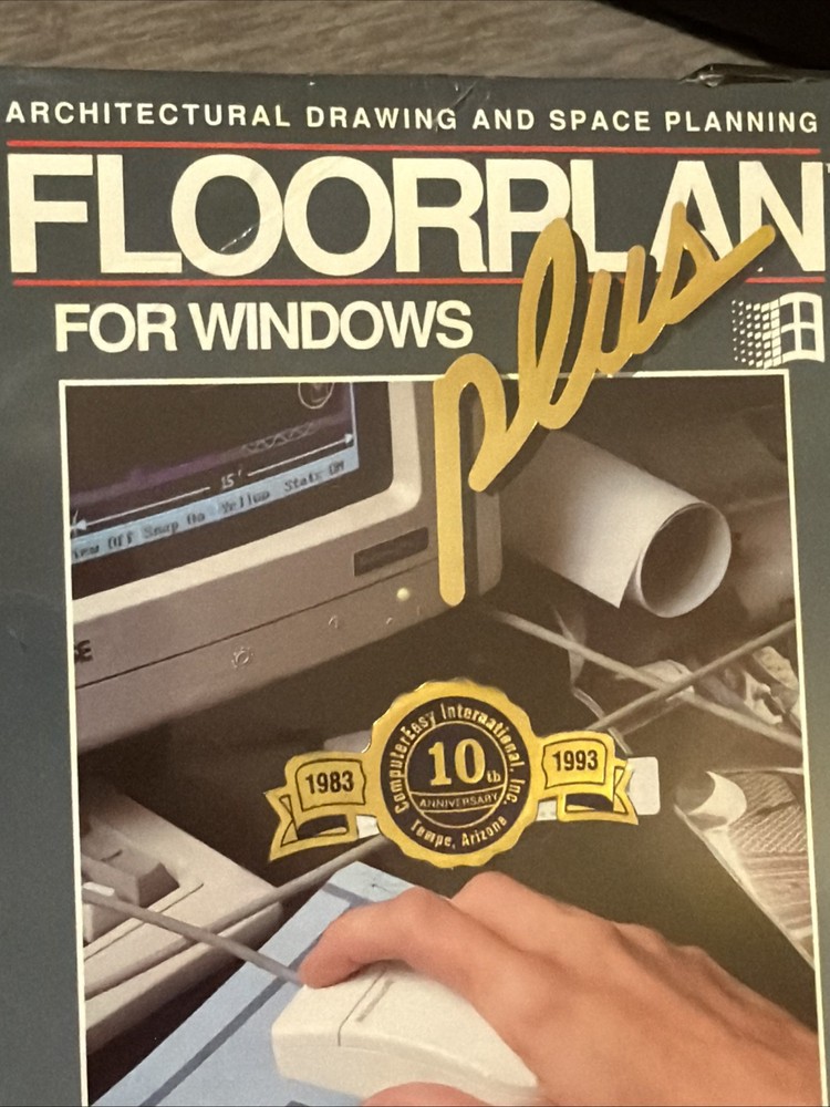 SEALED Architectural Drawing Floorplan Plus 1991 ComputerEasy IBM/PC 3.5 Disk