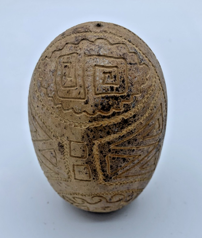 Wingo Tree Egg Shaker - musical instrument carved by Shipibo tribe