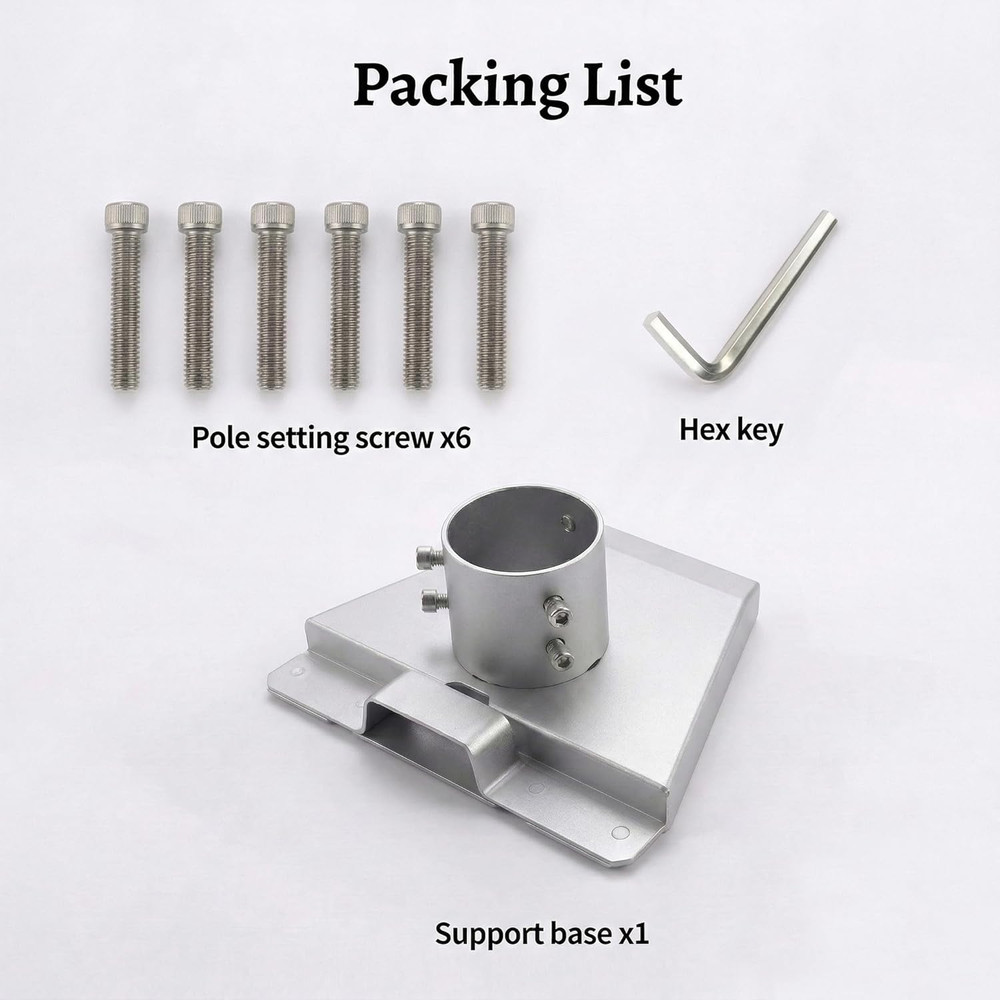 Pipe Adapter for Starlink Gen 3, Pole Mount Adapter Kit Compatible with Standard