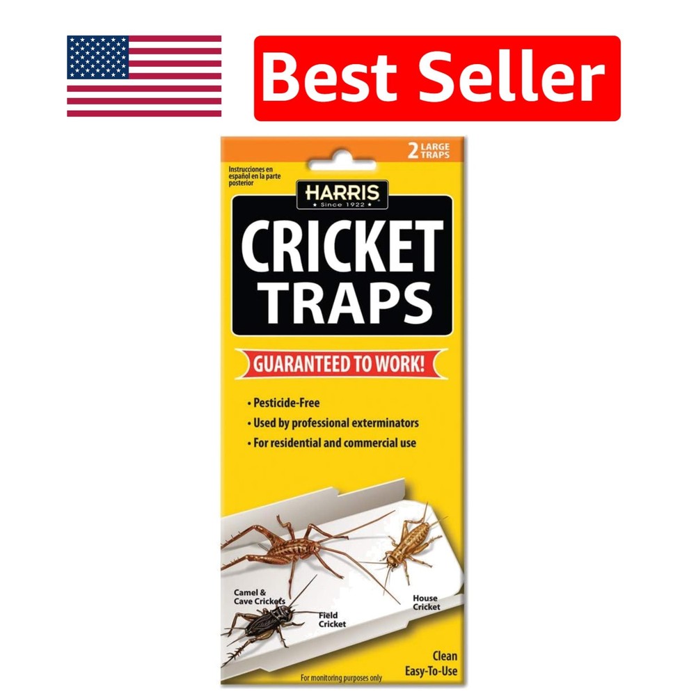 Cricket Glue Traps 2-Pack: Reliable, Easy Assembly & Subtle Design for Homes