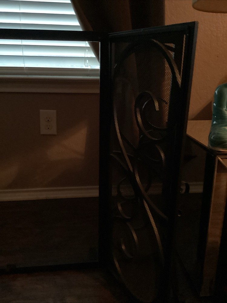 41 x 30 Fireplace Screen with Doors Metal Mesh