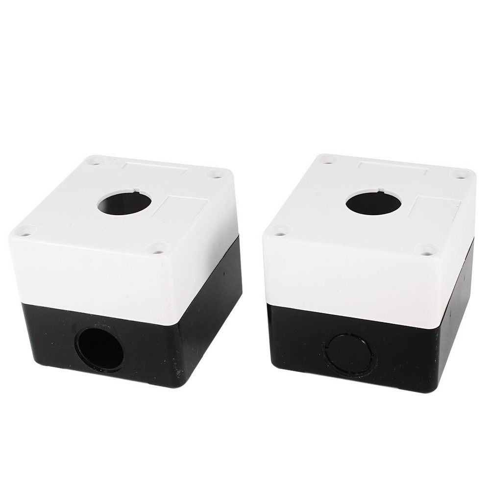 2pcs. 22mm diam. control station push button hole container
