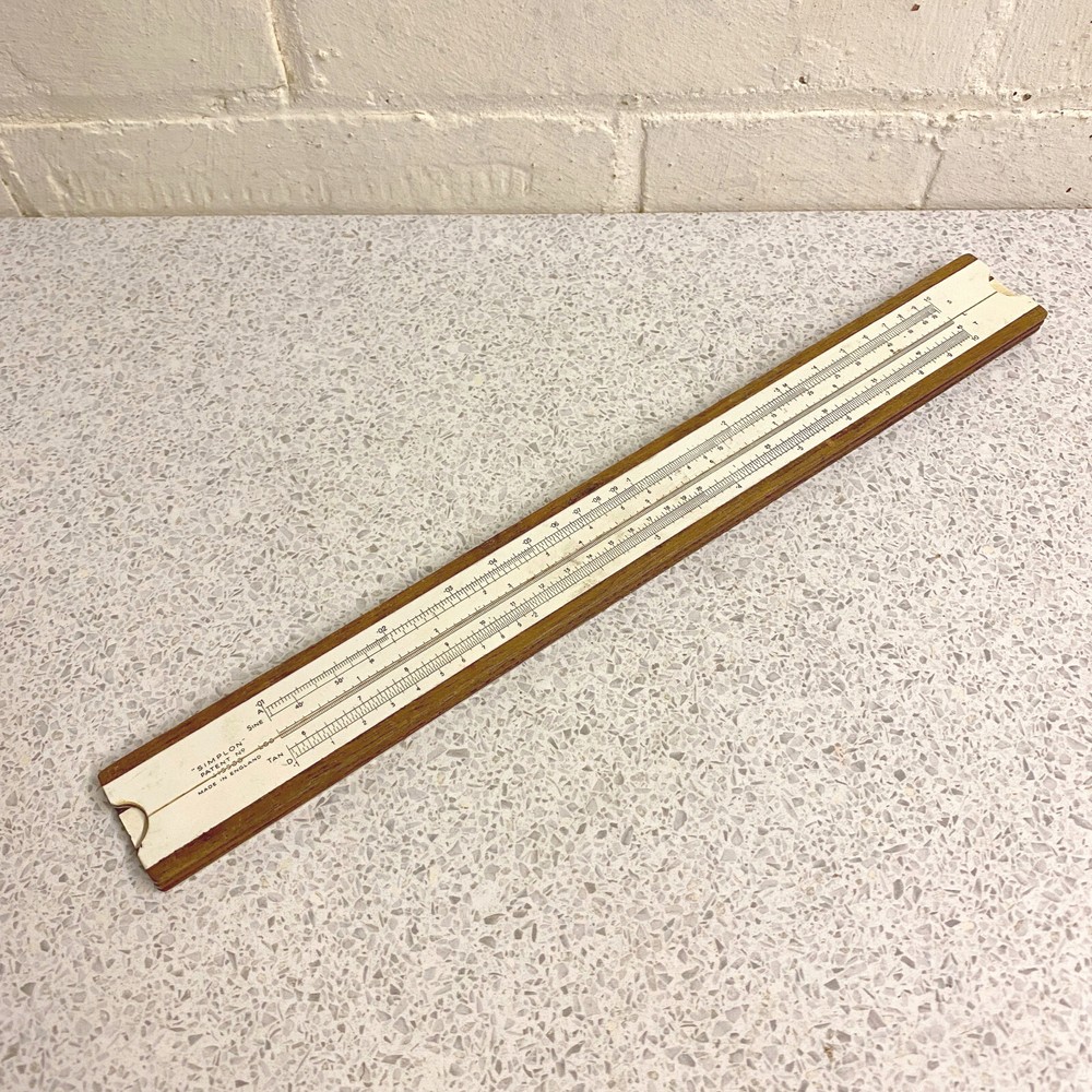 Vintage Simplon Bilateral Log-Log Engineering Slide Rule Made in England