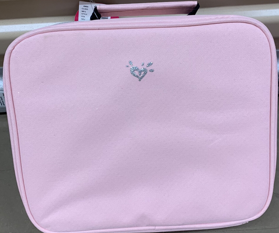 JUSTICE LUNCHBOX INITIAL “Q” SHIMMERING ROSE GOLD SEQUINS