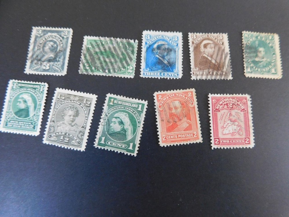 NEWFOUNDLAND, COLLECTION, USED & UNUSED, SOME ON PARTIAL PAGES (DUPLICATION)