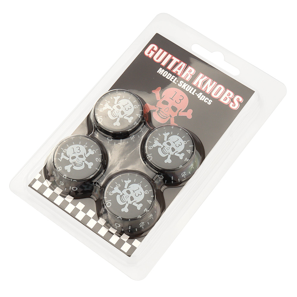 4Pcs Skull Head Guitar Knobs Speed Volume Tone Control Knobs For LP Guitar part