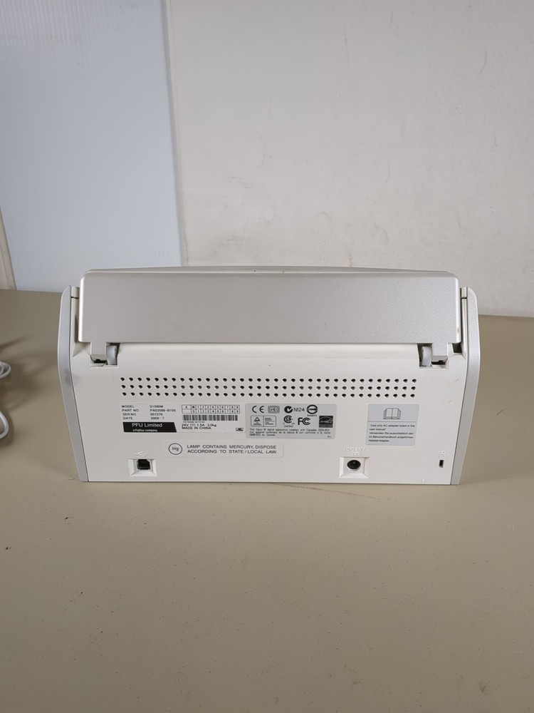 Fujitsu ScanSnap S1500M Document Scanner w/ Power Cable & USB Cable