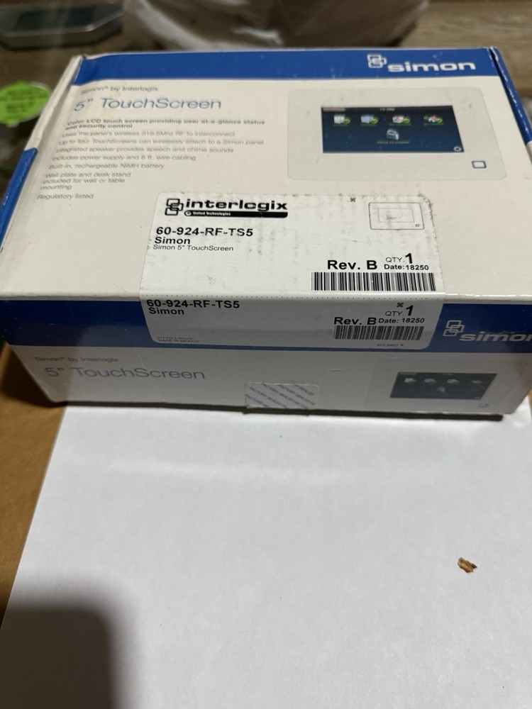 Brand New Interlogix 60-924-RF-TS5 Simon 5 Inch TouchScreen