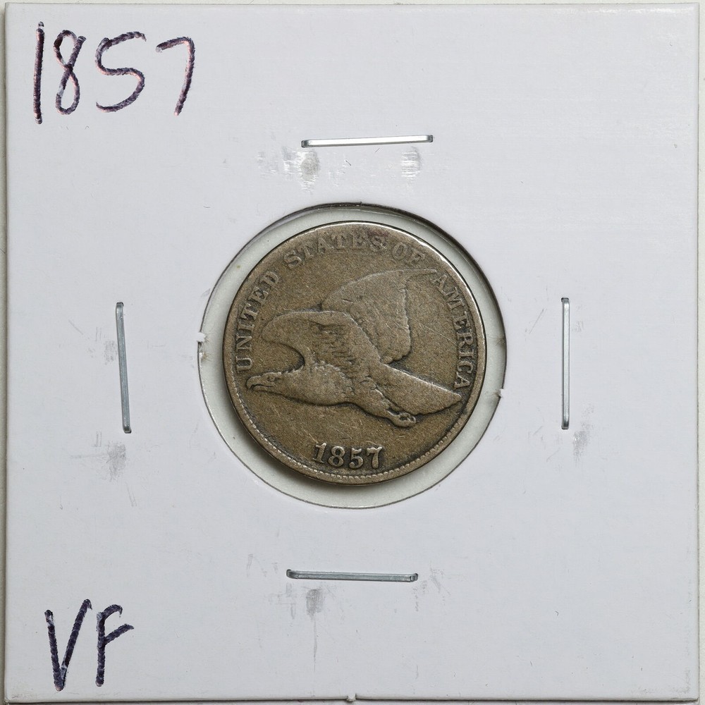 1857 1C Flying Eagle Cent in VF Condition #04039