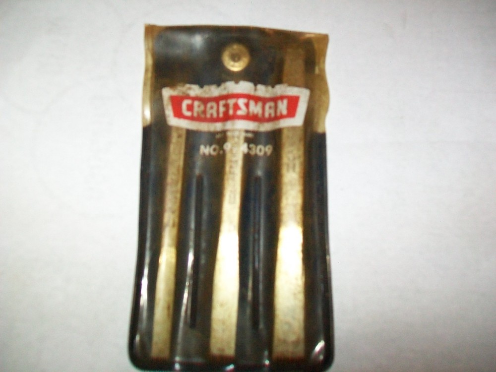Vintage Craftsman 9-4309 Cold Chisel Set