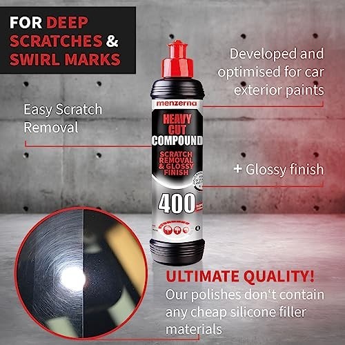 Heavy Cut Compound Car Polish Medium Cut Buffing 8oz Automotive