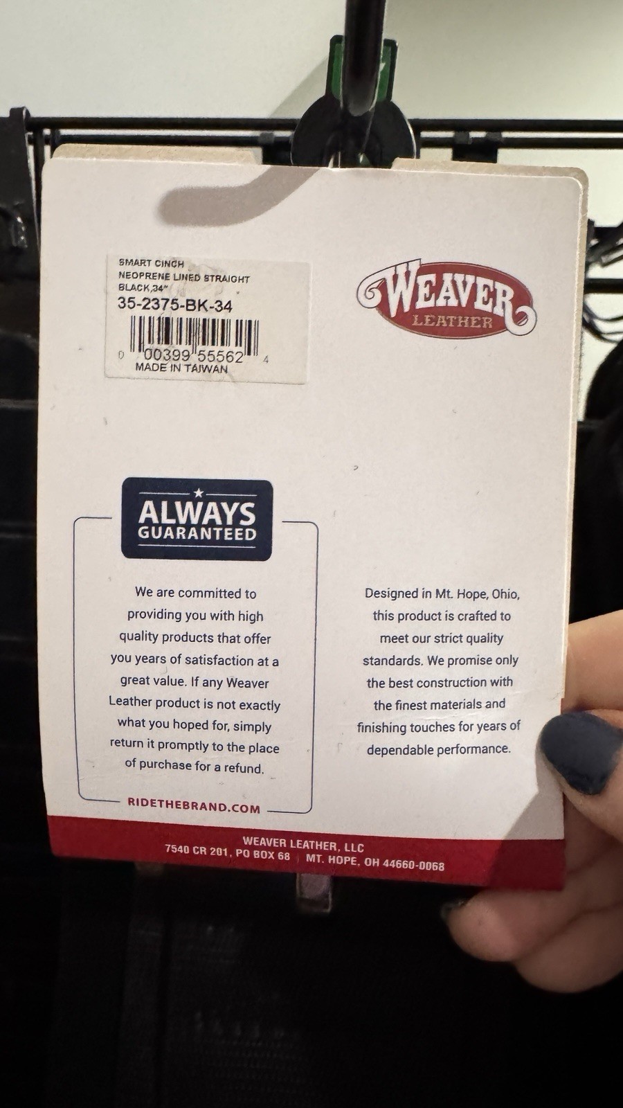 Weaver Smart Cinch Neoprene Western Horse Cinch Girth New Multiple Size/Color