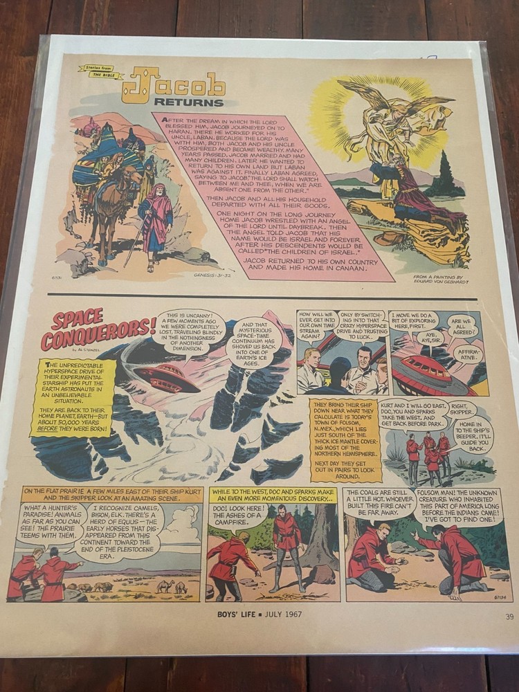 Vintage 1967 Jacob's Return Biblical ad