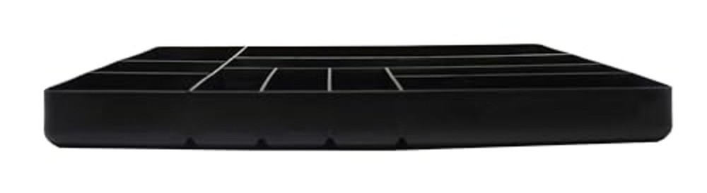 Black Stackable Lightweight0 Compartment Organizer Tray () 1
