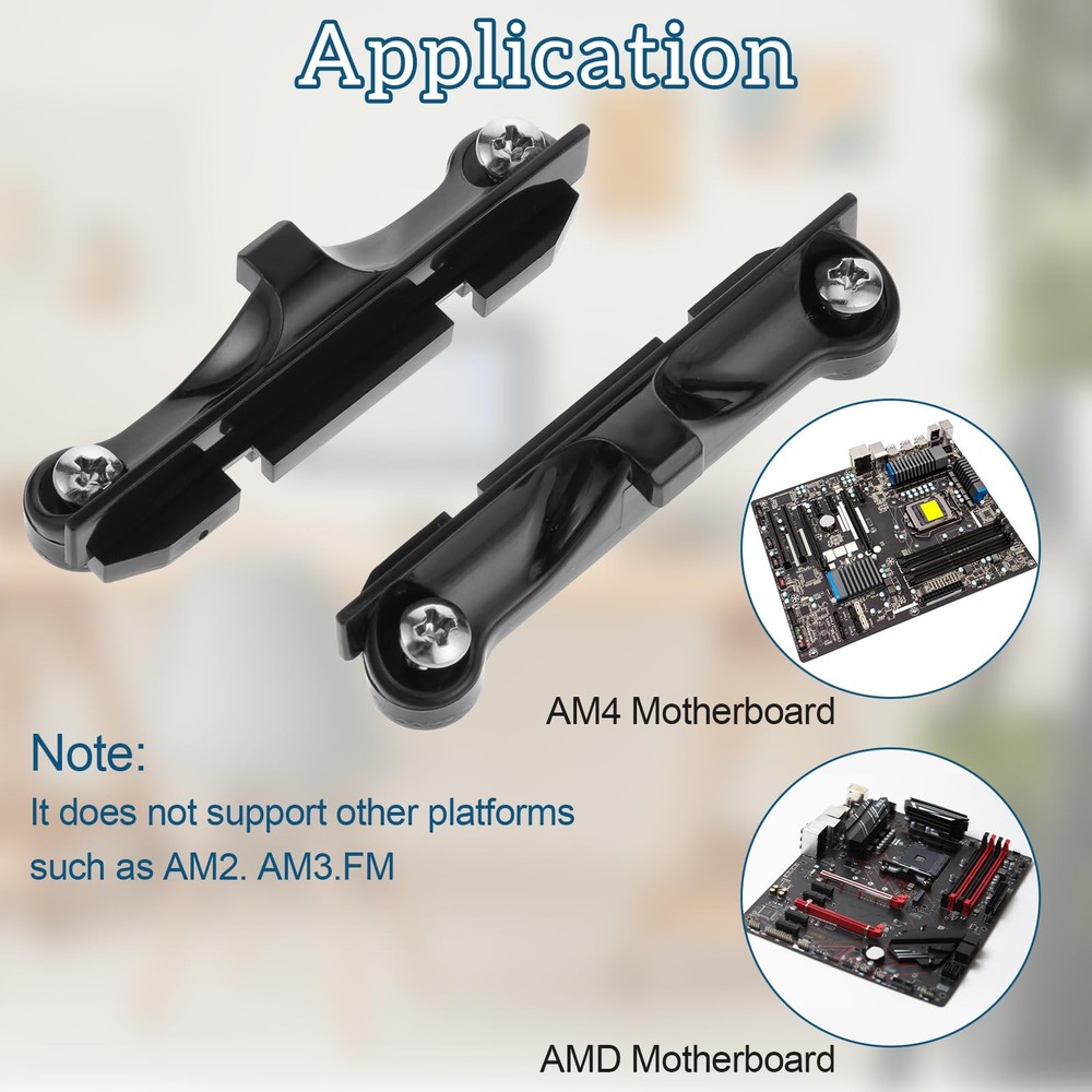 CPU Fan Bracket for AM4 Backplate, 2 Pairs Set with Screwdriver...