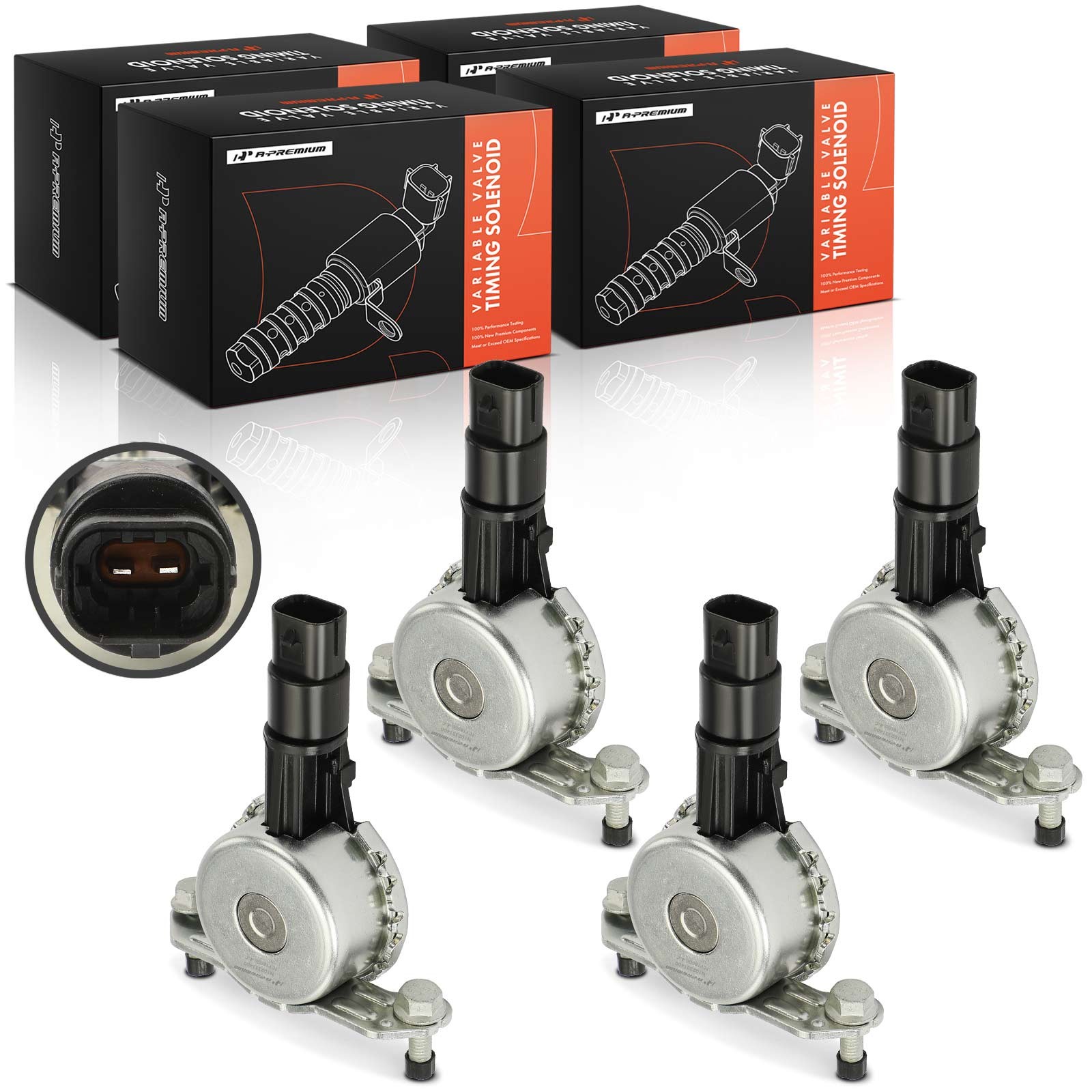 4x Variable Valve Timing Solenoid for Ford E-350 F-250 Super Duty F-150 Mustang