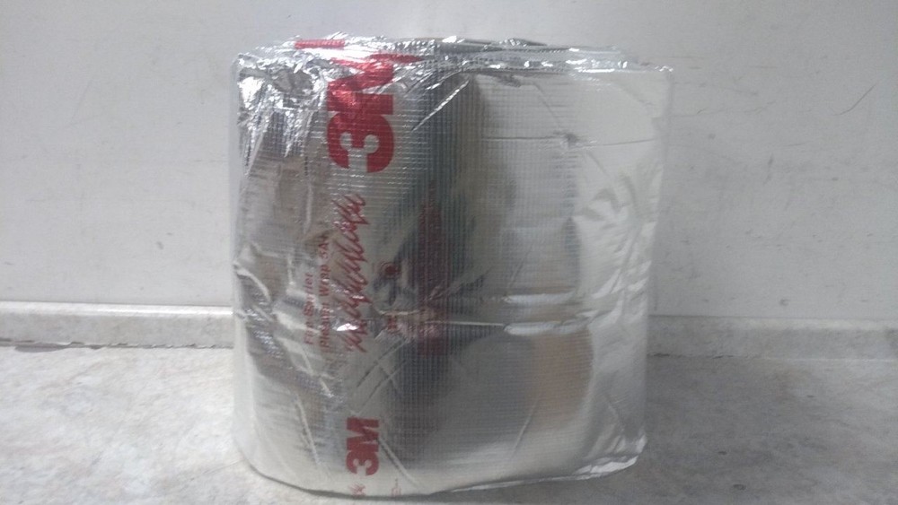 3M PLENUM-WRAP-5A+(24") 24 In Width 50 Ft Length Silver Firestop Strip