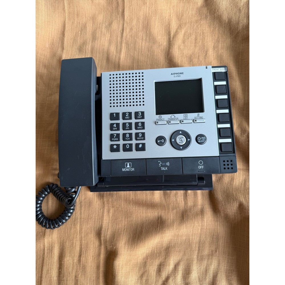 Aiphone LE-FW Video Intercom System Master Station Phone Silver Black