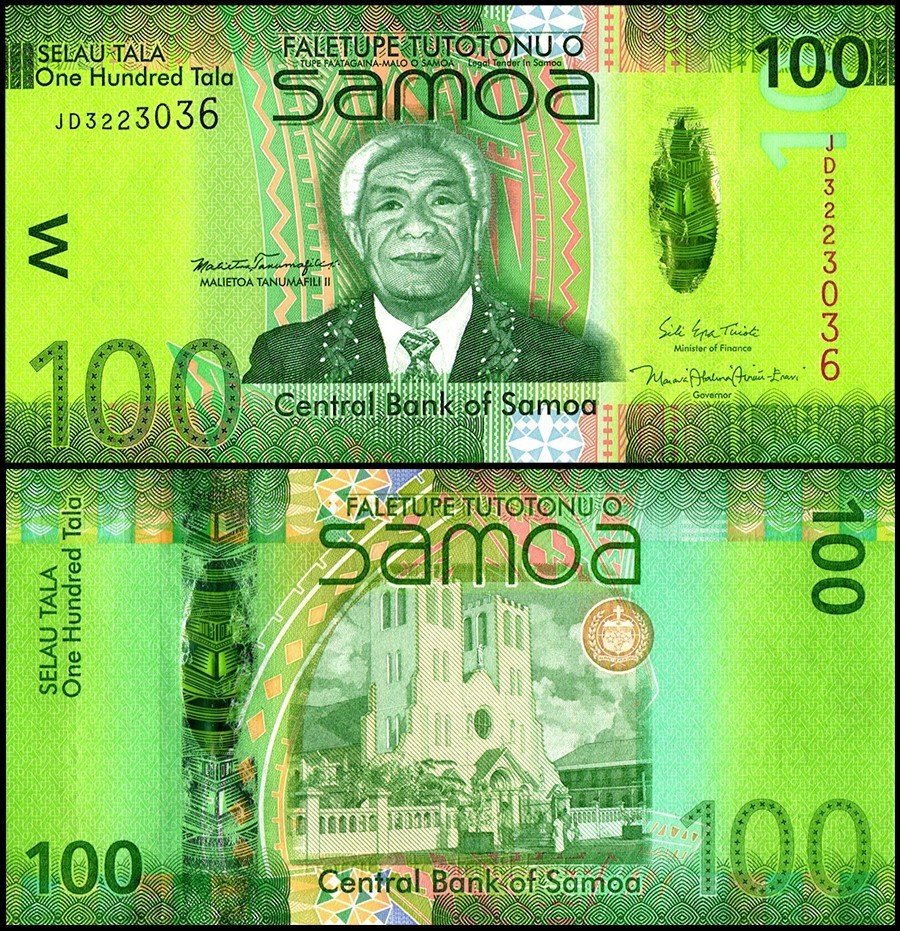 Samoa 100 Tala, 2017 ND, P-44b, UNC