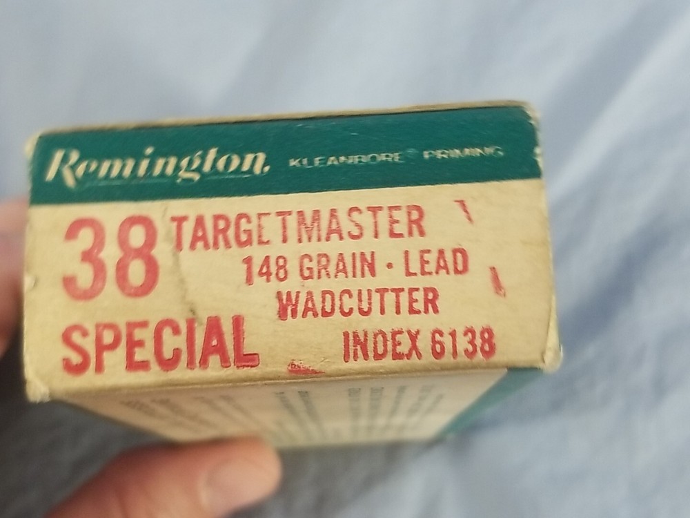 EMPTY BOX Vtg REMINGTON Targetmaster 38 Special Kleanbore EMPTY BOX