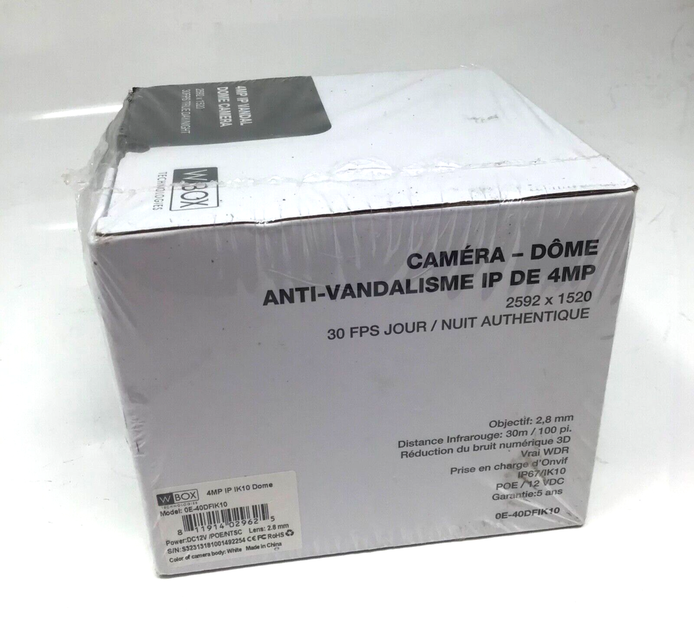 WBOX 4MP IP Dome Camera