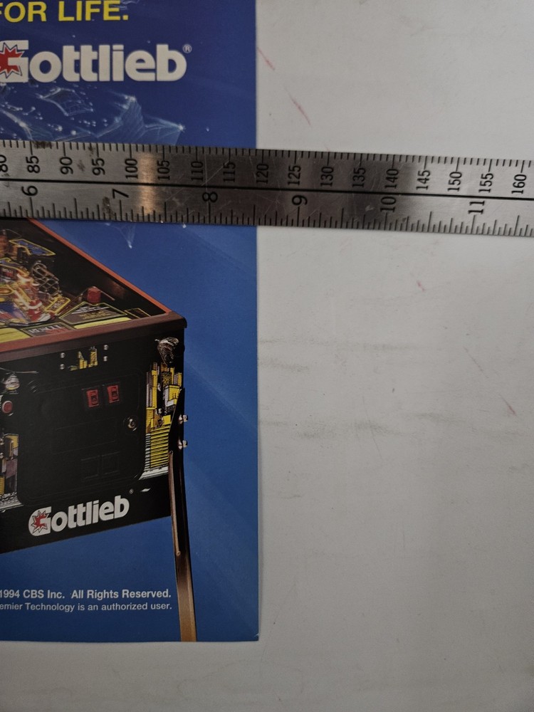Rescue 911 Pinball Machine Ad Original