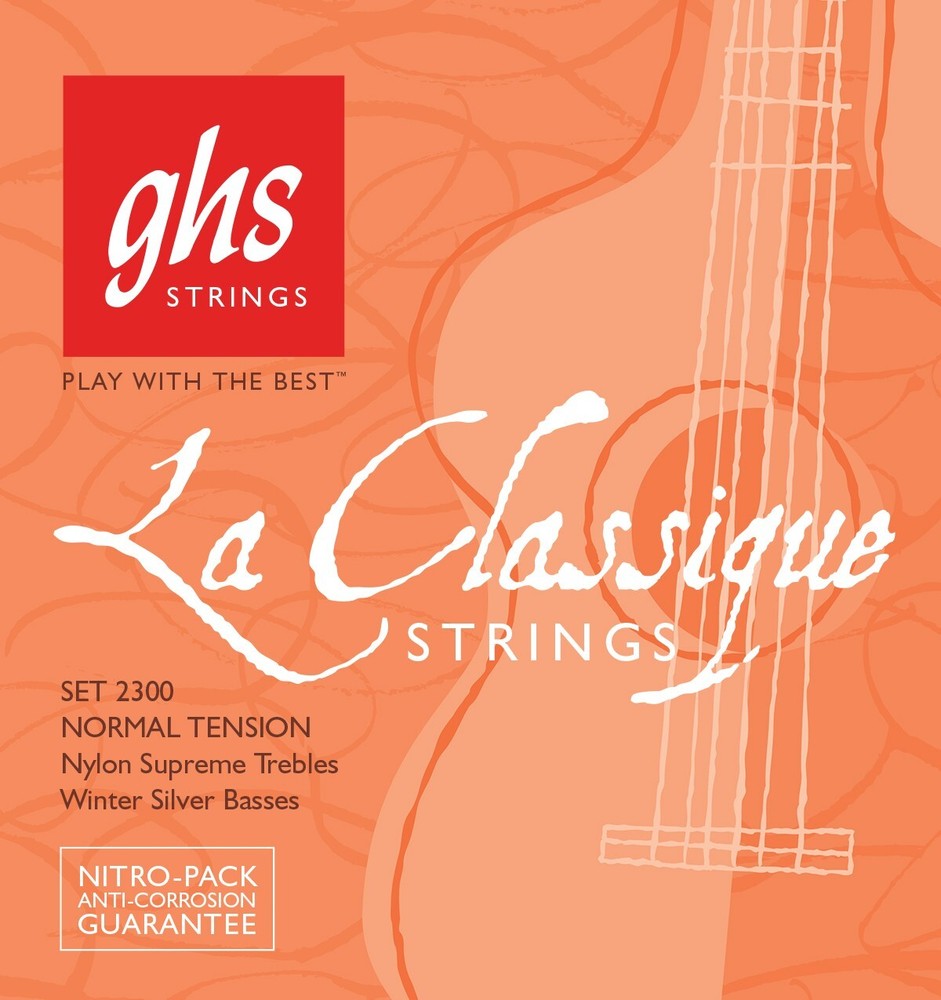 GHS 2300 La Classique™ Classical Guitar Strings; normal tension