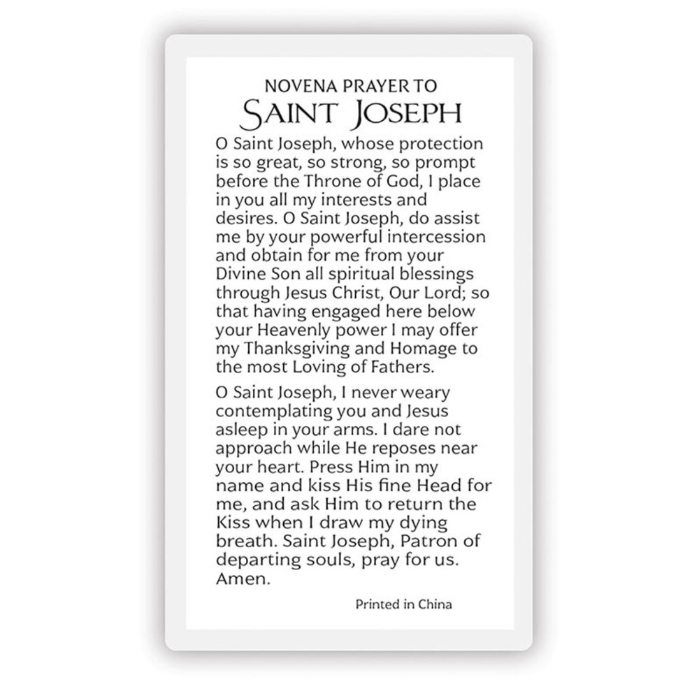 Tiger Eye St. Joseph One Decade Rosary with Laminated Prayer Card & Black Bag