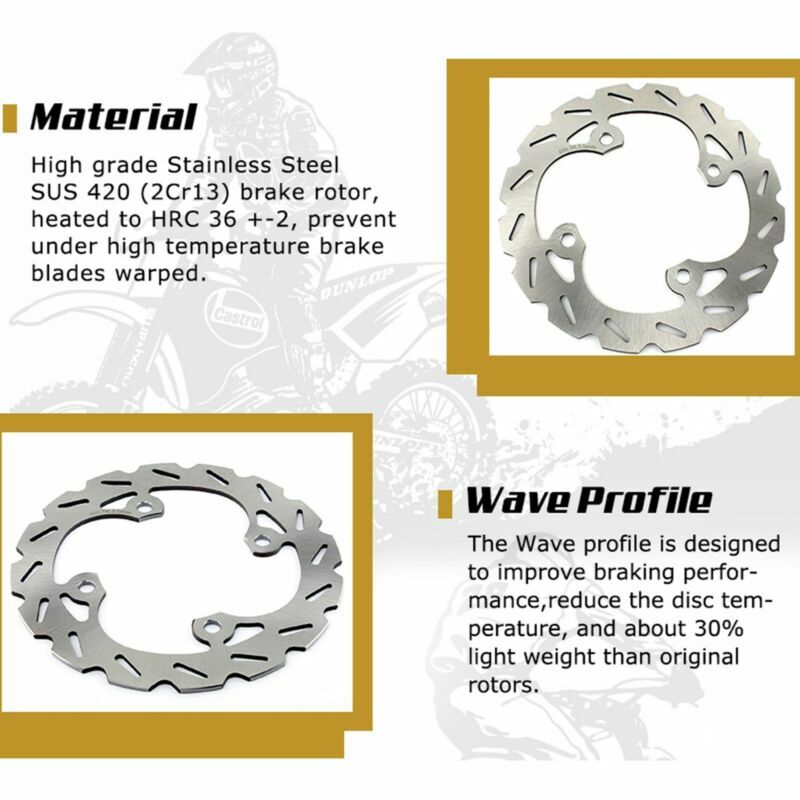 Rear Brake Disc Rotor + Pads for Suzuki Quadsport Z400 LTZ400 LTZ400Z 2003-2014