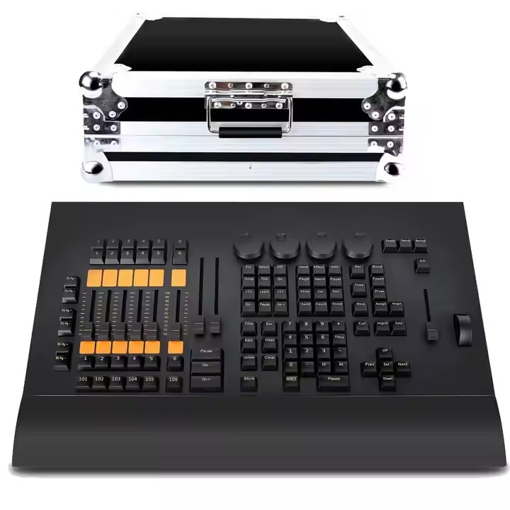 NEW Professional Stage Lighting Console Command Wing On PC DMX Controller+Case