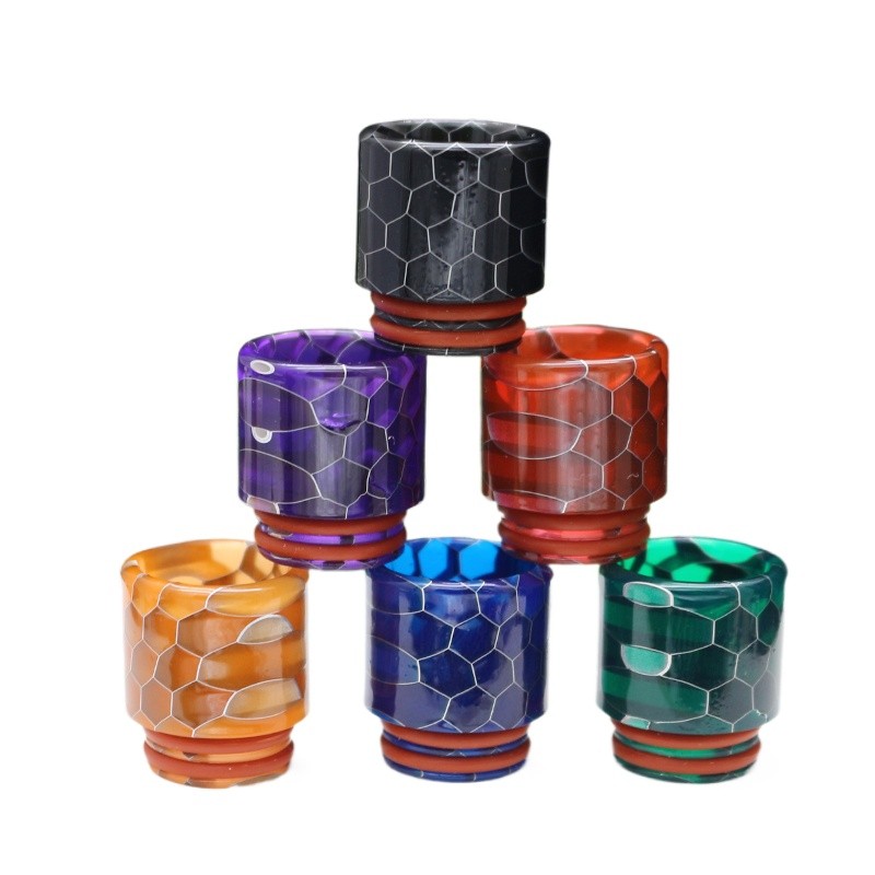810 Resin Drip Tip Snake Pattern Universal Fit Random 3PCS