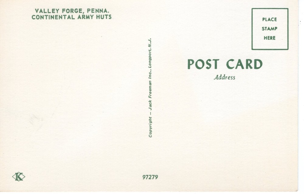 CONTINENTAL ARMY HUTS, VALLEY FORGE, PA - PC5154