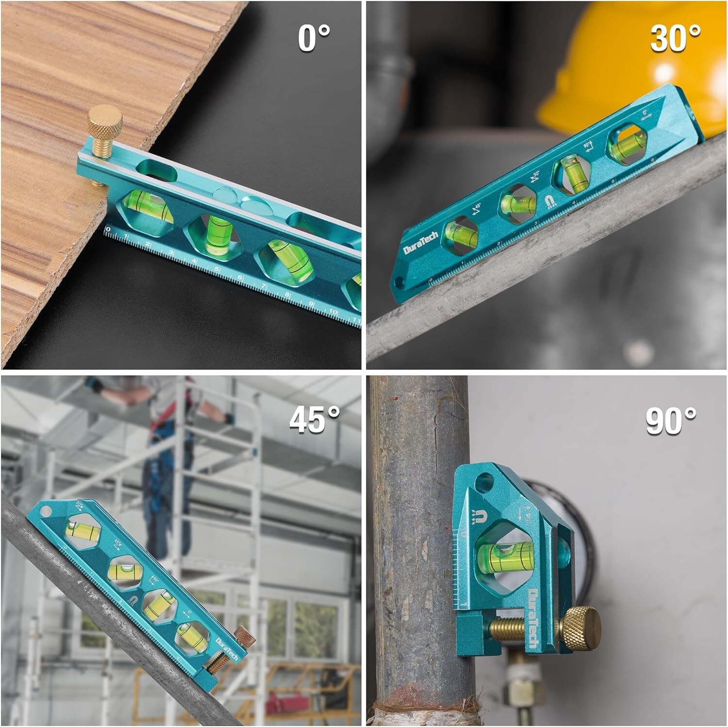 DURATECH 3-Piece Level Tool Set, Magnetic Torpedo Level Included 2.5", 6.25", 8"