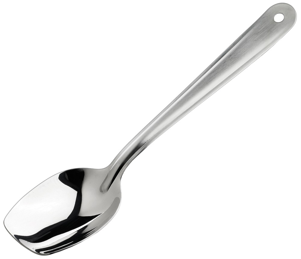 10" Slanted Plating Spoon, Solid (6 Each)
