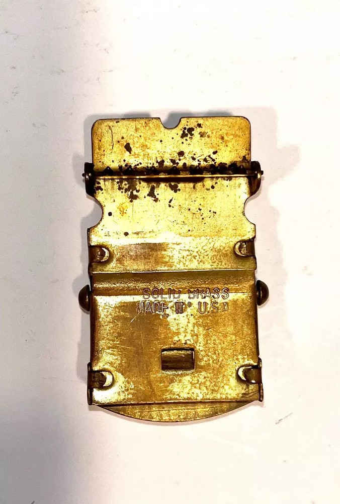 USA Made Brass WW2 Air Force Belt Buckle