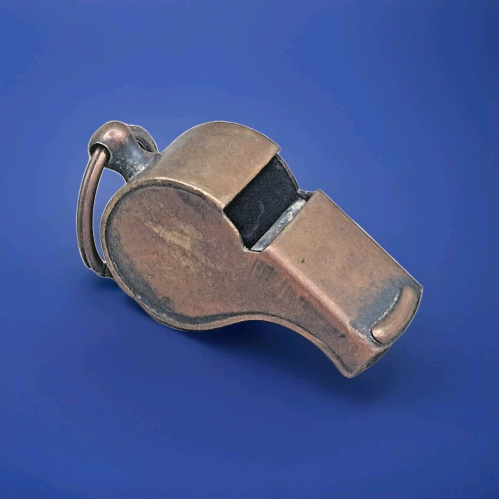 Vintage Copper Whistle with Ring
