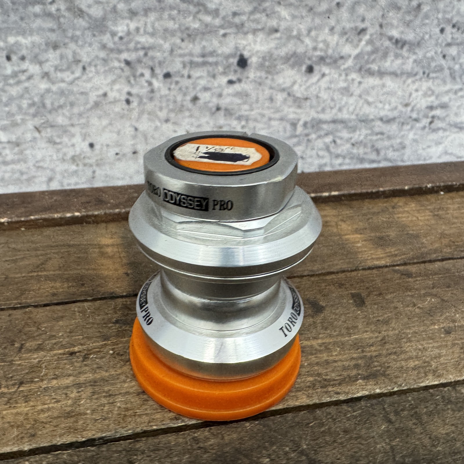 Odyssey Toro Pro 1 1/8 Threaded Headset 34mm 90s MTB Silver NOS Needle Bearings