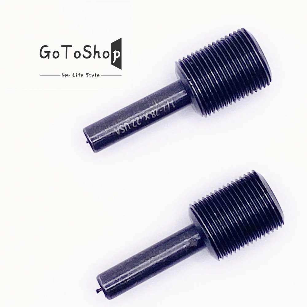 2 Pack 1/2-28 Thread Die Starter Hex socket 9MM .22 - .224 Thread alignment tool