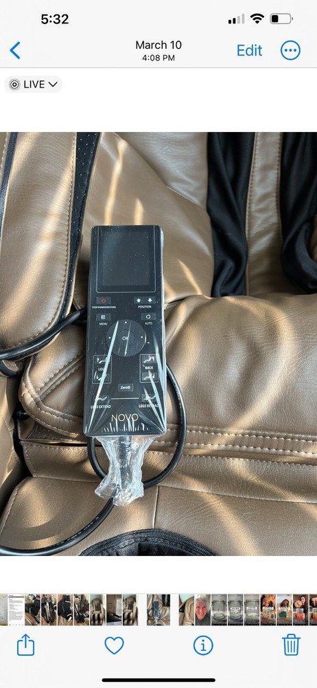 human touch Novo permium zero gravity massage chair