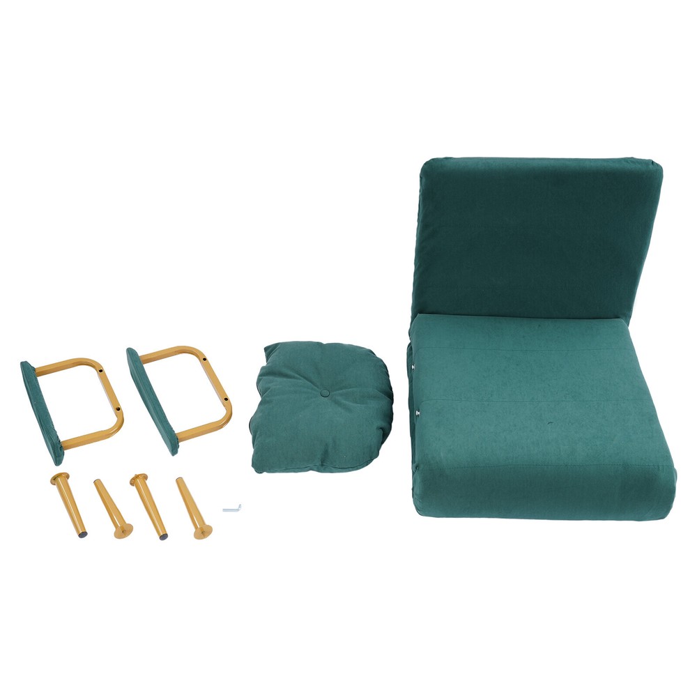 Convertible Sofa Bed with Adjtable Backrest and Stylish Design US~