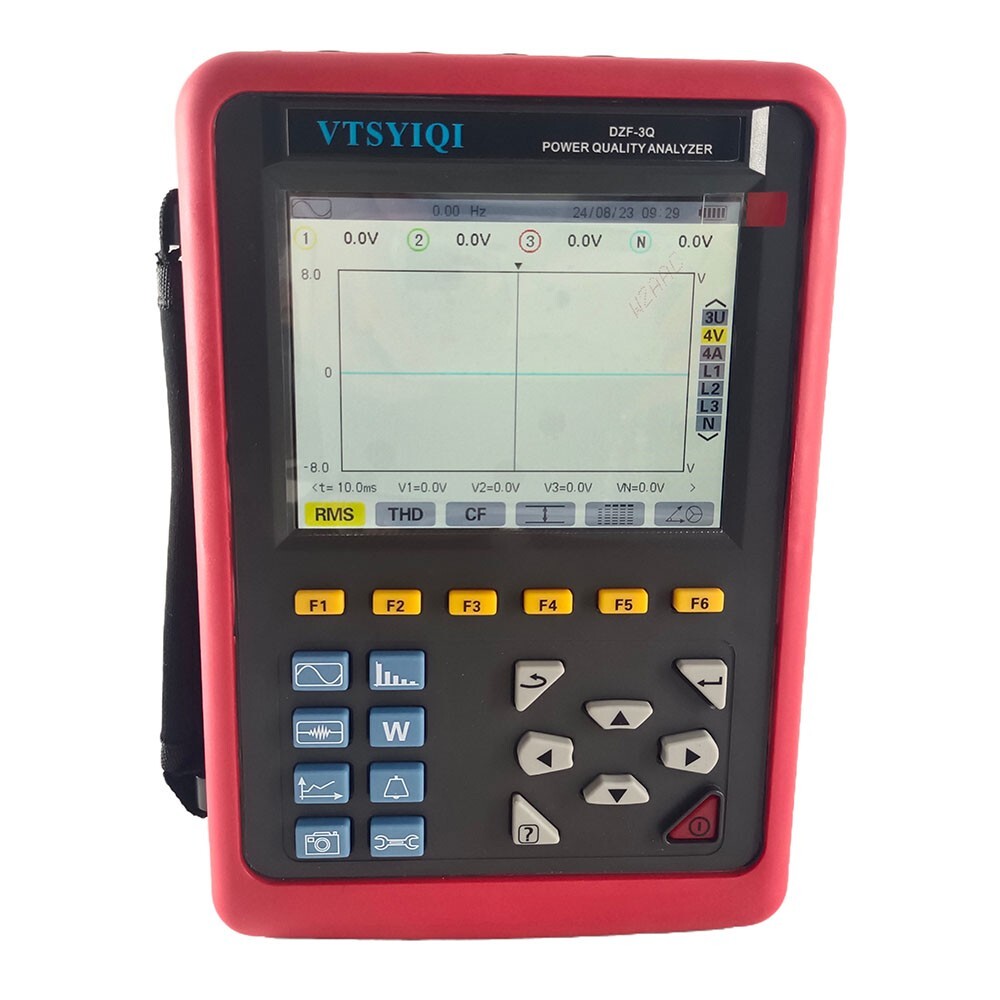 3 Phase Power Quality Analyzer with Range 0.10A~100A 4 Round Jaw Current Sensor