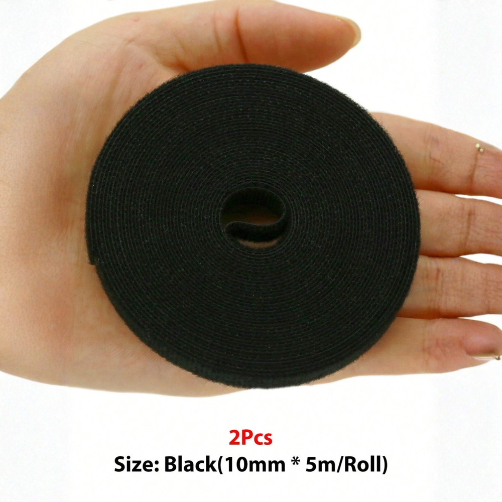 1-5m Reusable Hook and Loop Cable Tie Adjustable Cable Organizer Tape Cord Wrap