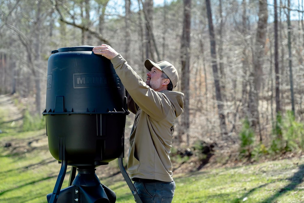 Gravity Deer Feeder - Tripod Game Feeder - Easy Conversion Adapter - Protein Pel