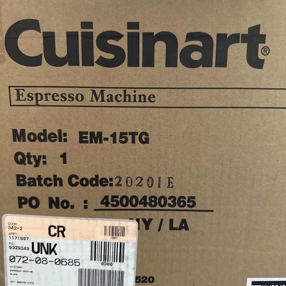 Cuisinart EM-15TG Espresso Defined Programmable Espresso Machine - Black